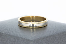 9 Karat Bicolor Goldring - 16,5 mm