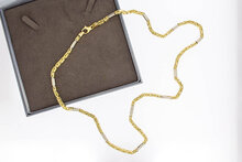 Byzantinische M&auml;nnerkette 18 Karat Gelbgold - 74 cm