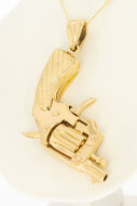 Revolveranh&auml;nger 14 Karat Gold - 5 cm