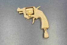 Revolveranh&auml;nger 14 Karat Gold - 5 cm