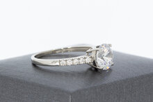 9 Karat Wei&szlig;gold Damenring - 19,2 mm