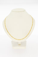 585 Gelbgold Figaro Kette - 55,3 cm