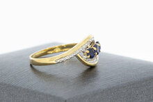 9 Karat Gold Damen Saphirring - 16,6 mm