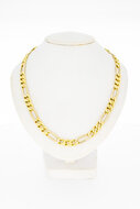 Figaro Gliederkette 585 Gold - 63 cm
