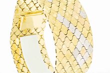 Breites 750 Retro Goldarmband - 19,7 cm