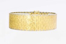 Breites 18 Karat Goldarmband - 18,8 cm