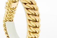18 Karat Breites M&auml;nner Armband - 22,3 cm
