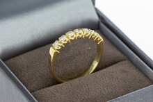 14 Karat Goldring mit Diamant - 17,3 mm