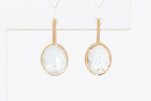 585 Gold Aquamarin Anh&auml;nger - 1,7 cm