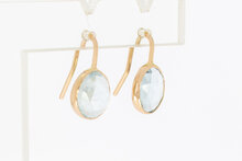 585 Gold Aquamarin Anh&auml;nger - 1,7 cm