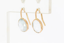 585 Gold Aquamarin Anh&auml;nger - 1,7 cm