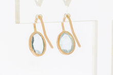 585 Gold Aquamarin Anh&auml;nger - 1,7 cm