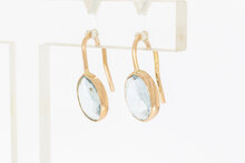 Aquamarin Anh&auml;nger 585 Gold - 1,6 cm