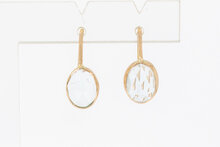 Aquamarin Anh&auml;nger 585 Gold - 1,6 cm