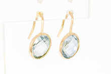 585 Goldene Topas Ohrh&auml;nger - 1,9 cm