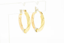 750 Tricolor Goldene Kreolen - 2,1 cm