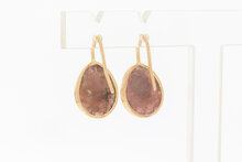 585 Goldene Rubin Ohrringe - 2,2 cm