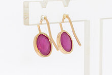 14 Karat Gold Rubin Anh&auml;nger - 1,7 cm