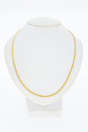 14 Karat Goldene Panzer Gliederkette - 61,6 cm