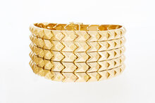 750 Rose Retro Goldarmband - 22,2 cm