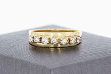 14 Karat Ring mit Diamant - 16,8 mm