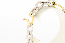 14 Karat Goldenes Gliederarmband - 20,5 cm