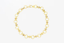 Bicolor 18 Karat Anker Gold Armband - 20,5 cm