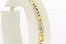 750 Figaro Gold Armband &ndash; 16,5 cm