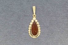 14 Karat Gelbgold Vintage Karneol Anh&auml;nger