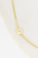 S- Gliederkette 14 Karat Gold - 38,3 cm