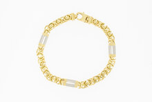 K&ouml;nigsarmband 14 Karat Gold - 22,5 cm