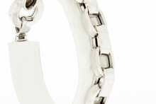 Ankerarmband 18 Karat Wei&szlig;gold - 20,4 cm