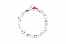 Ankerarmband 18 Karat Wei&szlig;gold - 20,4 cm