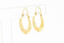 Creolen aus 14 Karat Gelbgold - 1,8 cm