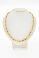 Kordel Gelb Goldkette 18 Karat - 81 cm