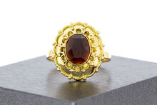 Granat Ring 14 Karat Gold - 18,3 mm