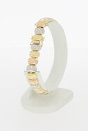 14 Karat tricolor Gold Armband - 19,9 cm