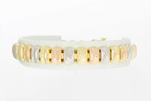 14 Karat tricolor Gold Armband - 19,9 cm