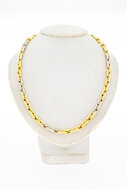 18 Karat bicolor Gold Ankerkette - 46,6 cm