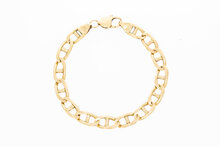 14 Karat Gold Falkenauge Armband - 21,5 cm