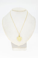14 Karat gelb Gold Herz Anh&auml;nger -  18,4 mm