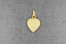 14 Karat gelb Gold Herz Anh&auml;nger -  18,4 mm