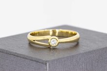 Diamantring 14 Karat Gold - 19,9 mm