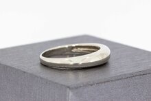14 Karat Wei&szlig;gold Stapelring - 18,3 mm