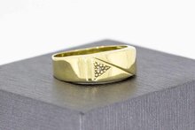 Diamant Goldring 14 Karat - 18,6 mm