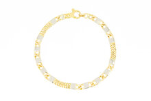 14 Karat Gold K&ouml;nigsarmband - 19,6 cm