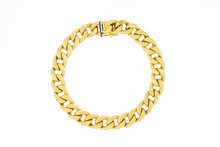 585 Gold Panzer Armband-19,5 cm