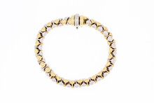 14 Karat Gold Popcorn Armband - 18,5 cm