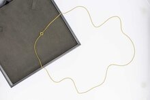 14 Karat Panzer Halskette Gelbgold - 66,8 cm