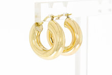 Breite 14 Karat Gold Creolen - 2,2 cm